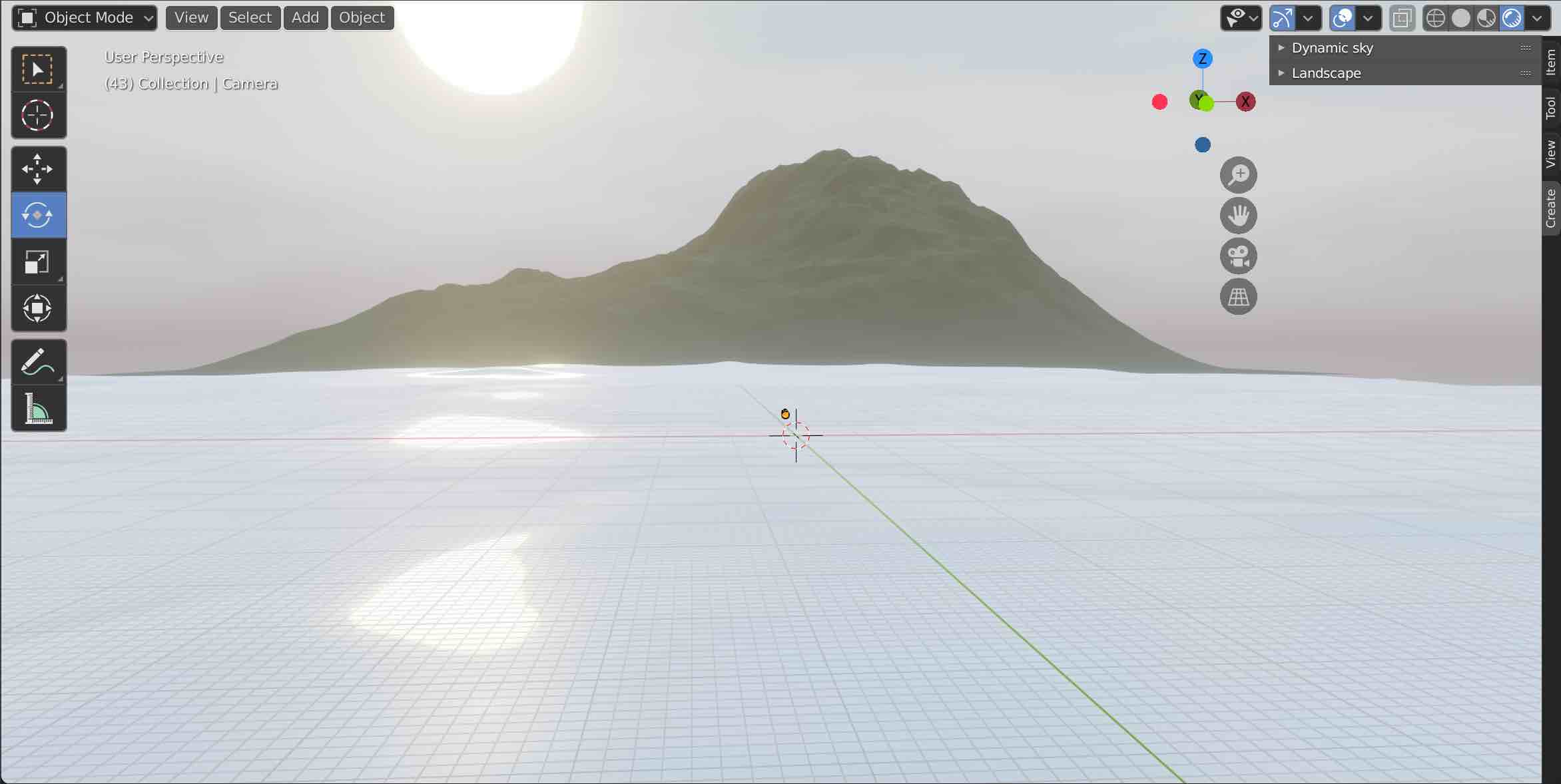 A render preview of one of the day scenes.